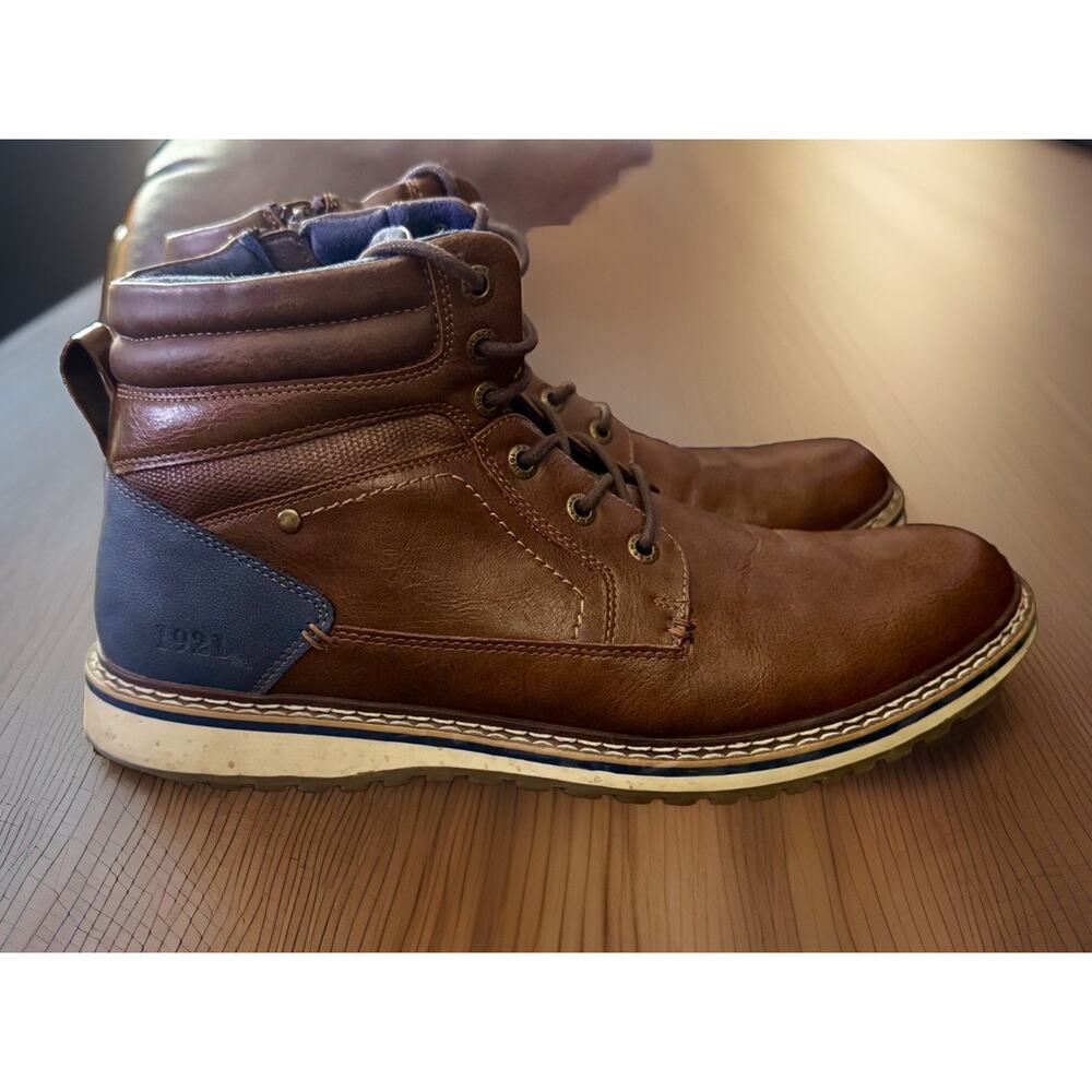 Men's FREEMAN Brown BECKETT 1921 Chukka Casual / Dress Ankle Boots SZ 10 Zip